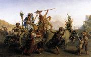 Leo-Paul Robert The Pilgrimage to the Madonna of the Arch oil painting